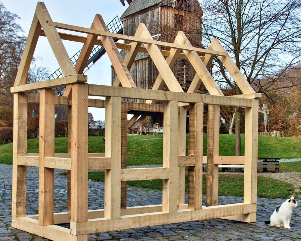 Bausatz für detailgetreuen Nachbau einer historischen Bleicherhütte